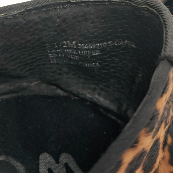 Sam Eldelman Caper jewel Leopard fur print loafers - Picture 8 of 8